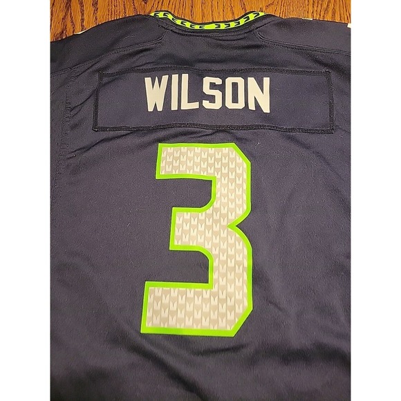 Nike Seattle Seahawks Russell Wilson #3 NFL Football Jersey Youth Size L 14-16 - Picture 10 of 13